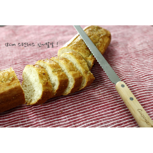 우드손잡이 바게트 전문 빵칼 빵나이프